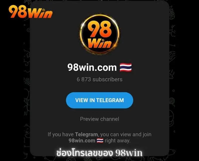 ช่องทาง telegram ทางการของเว็บไซต์